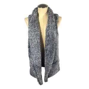 Faux Fur Gray Vest Size Medium